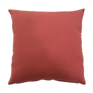 Cuscino decorativo quadrato color corallo di t.b.t. per l'arredamento della casa.