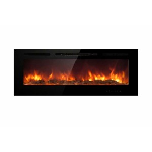 Caminetto elettrico parete/incasso Divina Fire Chicago100 1500 W L101,6 cm nero