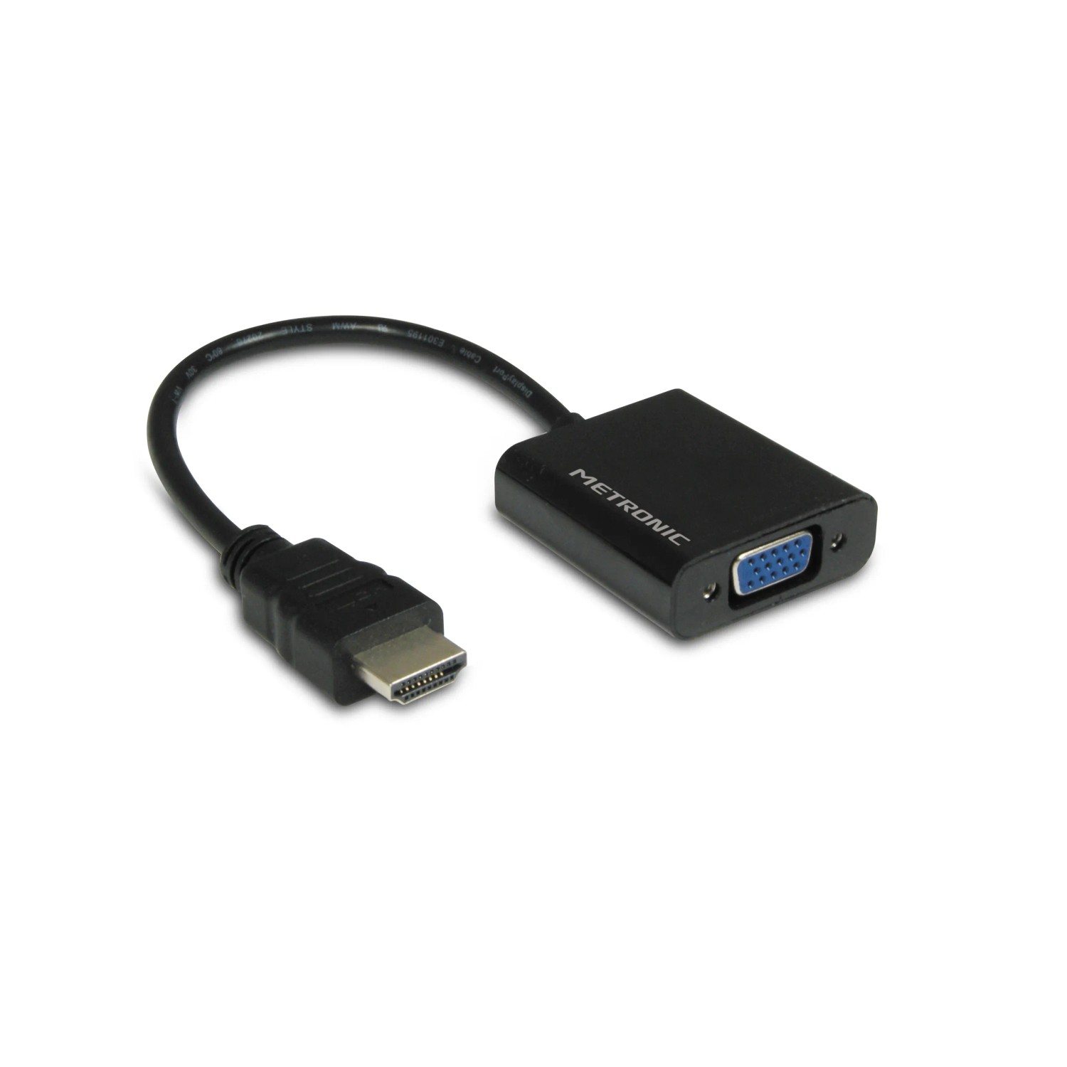 Sisthirth Convertitore VGA-HDMI Con Audio 3.5mm – Full HD 1080p, Alimentato Via USB, Plug & Play, Per PC E Laptop