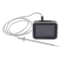 Weber Smart Hub display base station nero-argento con sonda di temperatura per grill.