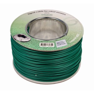 Rotolo verde di cavo perimetrale per robot tagliaerba, 200 metri.