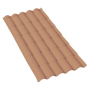 Tegole marroni t.b.t. per copertura tetti.