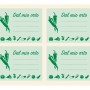 Etichette da giardino verdi "Dal mio orto" per verdure ed erbe aromatiche.