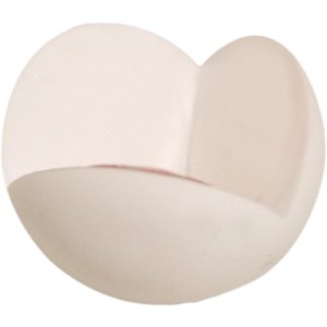 Fermaporta t.b.t. a forma di cuore, beige.