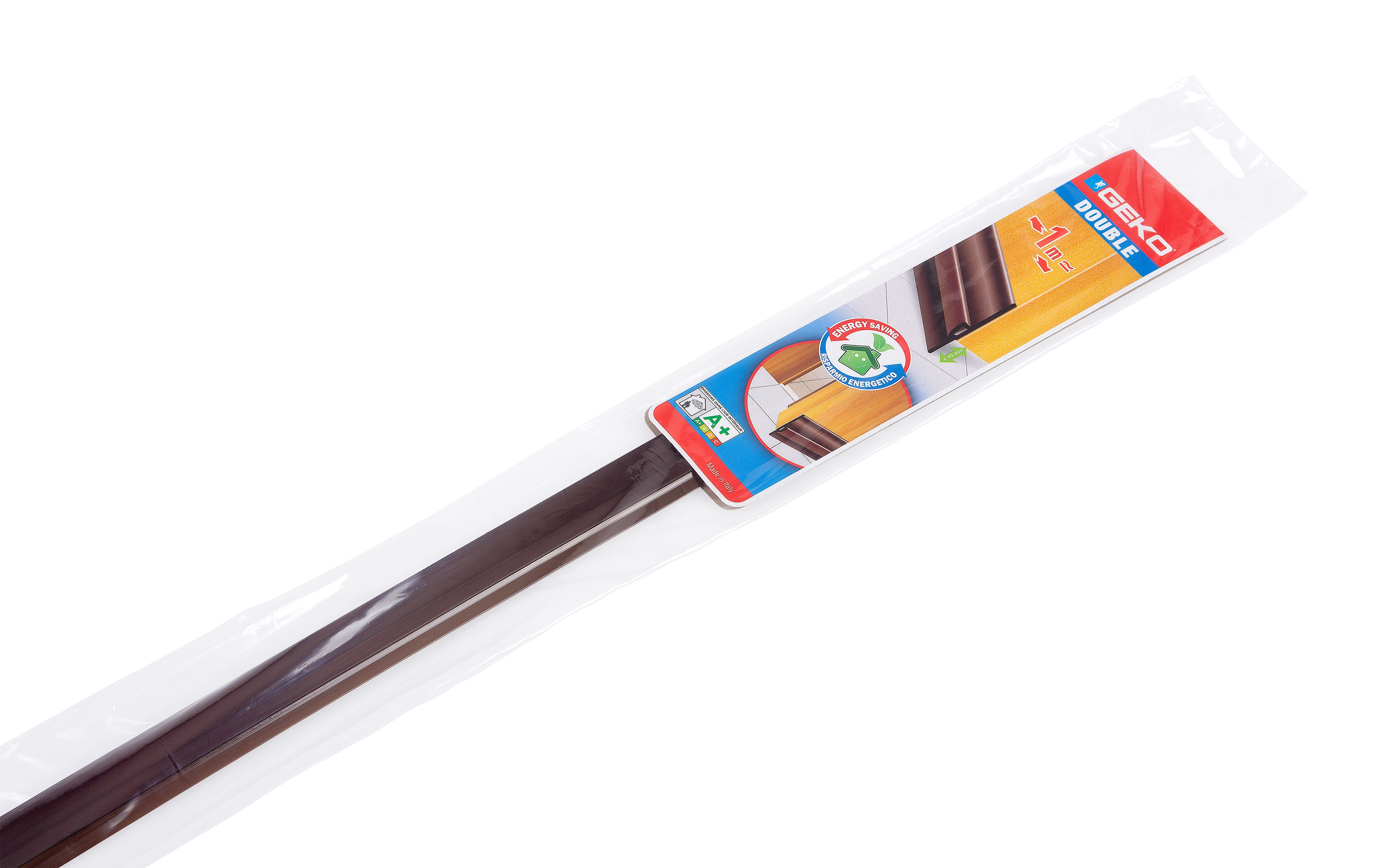 Spazzolino parapolvere paraspifferi adesivo per porte, cm 100, colore  marrone