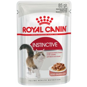Royal Canin Instinctive cibo umido per gatti in salsa, busta da 85g.