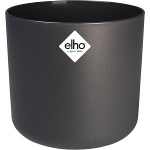 Vaso per fiori rotondo Elho B.For Soft antracite, Ø 29,5 cm, per interni.