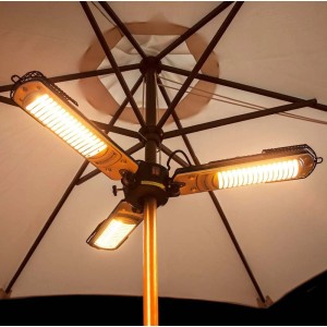 t.b.t. Stufa a infrarossi per ombrellone, uso esterno.