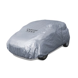 Copertura auto argentata per protezione da gelo e intemperie.