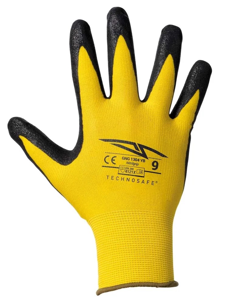 Guanto Da Lavoro Delta Plus Nitrile Leggero Dorso Aerato Giallo - Foto 11