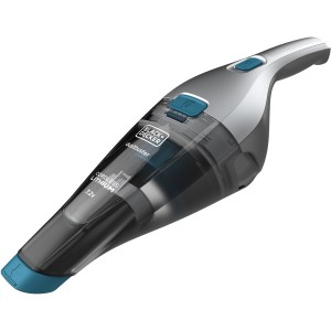Black+Decker NVC215WA aspirapolvere portatile a batteria, 7.2V, grigio/blu. Aspirapolvere compatto per briciole e altro.
