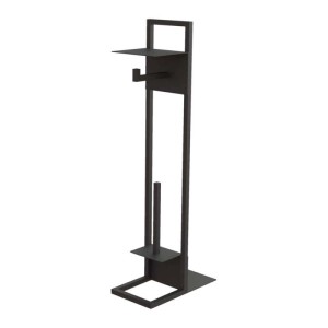 Portarotolo con ripiano Idrostile Cascorro 305x800 mm nero