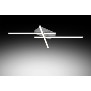 Plafoniera LED moderna t.b.t. con design lineare per montaggio a soffitto.