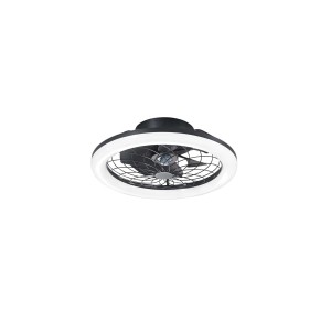 Plafoniere LED moderna con funzione di ventilatore e illuminazione ad anello.