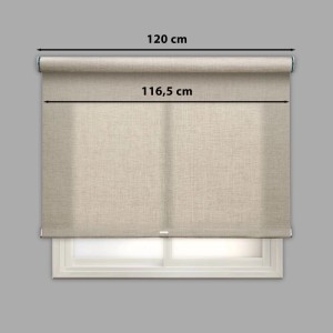 Tenda a rullo Berlin filtrante 120x250 cm beige