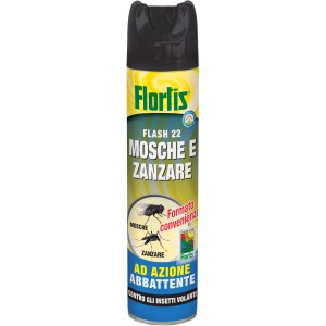 Flortis Flash 22 Antizanzare spray contro mosche e zanzare.