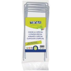 Confezione da 10 picchetti da giardino a U per fissare il tessuto non tessuto.