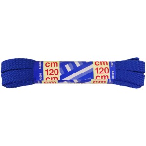 Lacci blu, lunghezza 120 cm, per scarpe da lavoro.