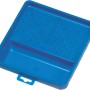 Vaschetta per pittura LUX blu 20x20 cm con griglia per rulli.