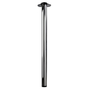 Gamba per tavolo Hettich cromata, Ø 60 mm, altezza 900 mm, con piastra di montaggio.