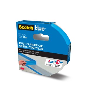 Nastro adesivo Scotch Blue per diverse superfici, 24mm x 41m.