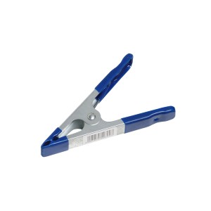 Morsetto a molla in acciaio blu, 150 mm, utensile di serraggio per fissare e tenere i pezzi.