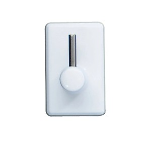 Wenko ganci per tende, bianchi, set da 4. Ganci adesivi per bastoni per tende, facile installazione.