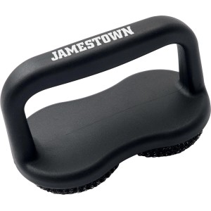 Spazzola per barbecue nera Jamestown per pulire le griglie.