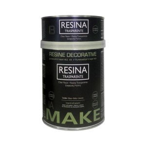 Resina trasparente Bicomponente a base d`acqua Lucida 0,75 l