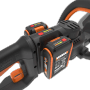 Tagliasiepi a batteria Worx Nitro WG263E con batteria, dettaglio.