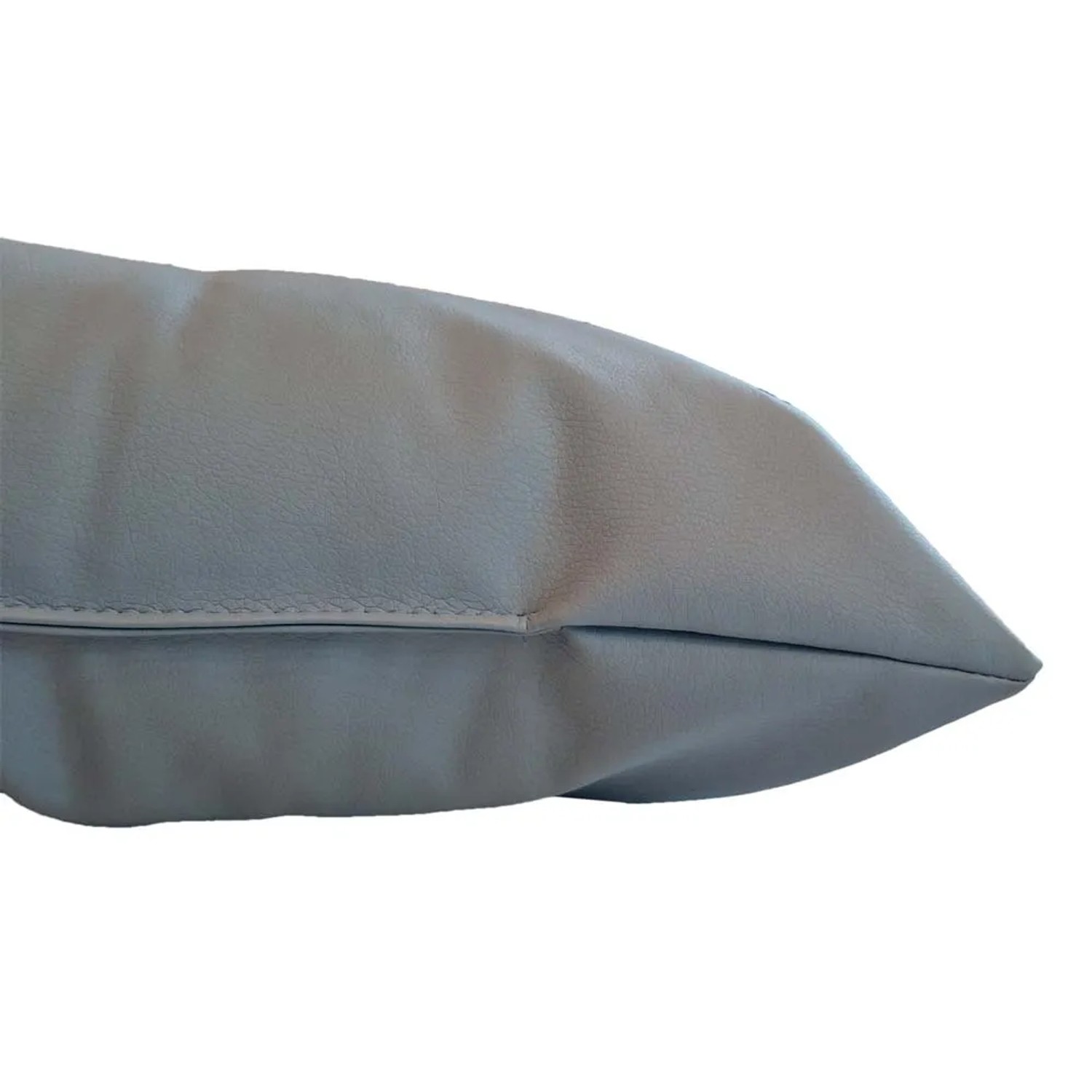 Cuscino t.b.t. grigio, dettaglio dell'angolo.