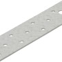 Connettore piatto zincato, 160x40 mm, set da 10 pezzi per strutture in legno e mobili.