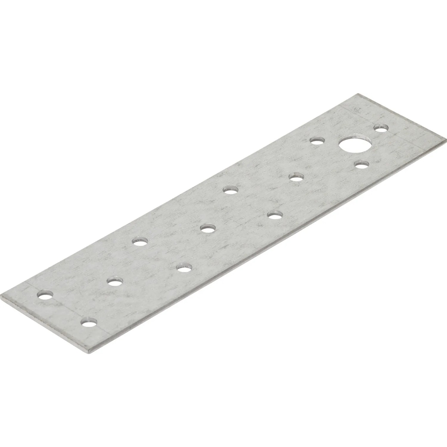 Connettore piatto zincato, 160x40 mm, set da 10 pezzi per strutture in legno e mobili.