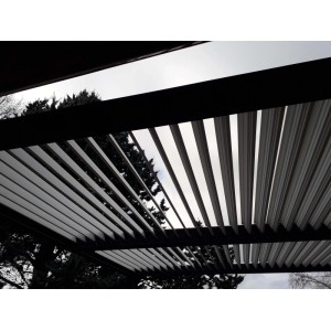 Pergola bioclimatica in alluminio 3630 ecru 360x300 cm