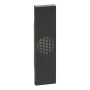 Placca t.b.t. per interruttori e prese, design scuro.