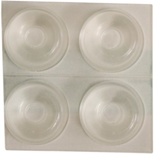 T.b.t. fermaporta, trasparente, set da 4