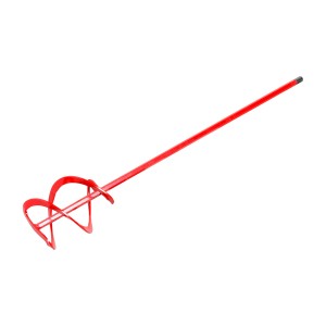 Miscelatore per malta LUX rosso Ø 100 mm per trapani da 700 W, adatto per adesivi, intonaco e malta.