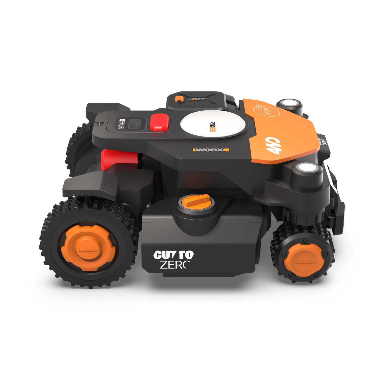 Robot tagliaerba Worx L4000 4WD WR344E Landroid Vision Cloud con trazione integrale e funzione Cut to Zero.
