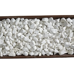 Ciottoli decorativi bianchi (t.b.t.) per giardino e decorazioni.