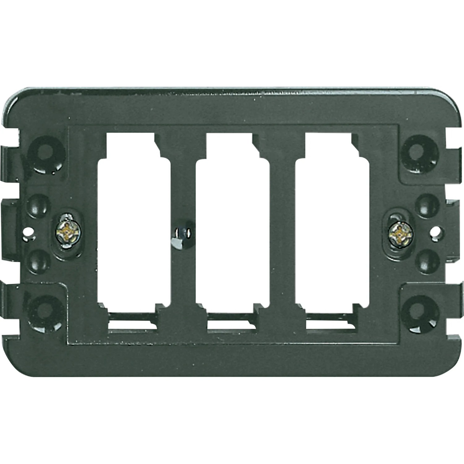 Vimar 8000 Supporto 3M Con Viti Per Scatole Rettangolari 3 Moduli Vimar 8000 Supporto 3M Con Viti Per Scatole Rettangolari 3 Moduli