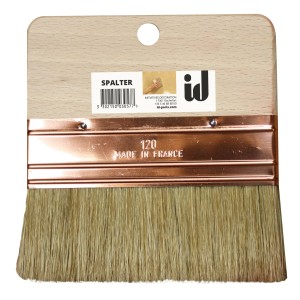 Pennello piatto id, larghezza 120 mm, con manico in legno e setole chiare.