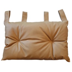 Cuscino t.b.t., marrone chiaro, con passanti per il fissaggio.
