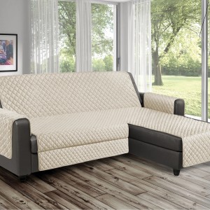 Copridivano angolare trapuntato beige, Categoria: Cuscini e copricuscini.