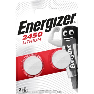 Energizer CR2450 pile a bottone al litio, confezione da 2. Batteria per dispositivi elettronici.