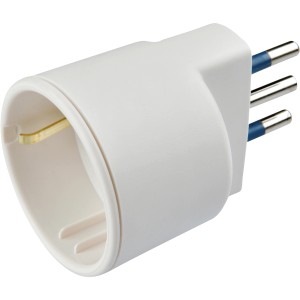 Adattatore multiplo bianco per prese.