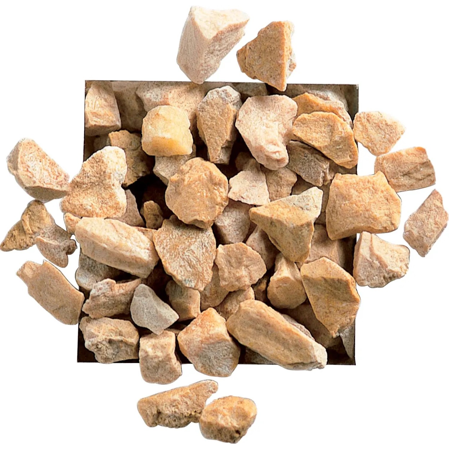 t.b.t. ciottoli decorativi/granulato nei toni del beige e del marrone.