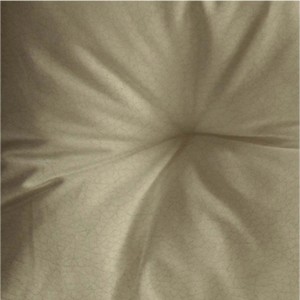 Primo piano di un cuscino/federa t.b.t. beige con una texture fine.