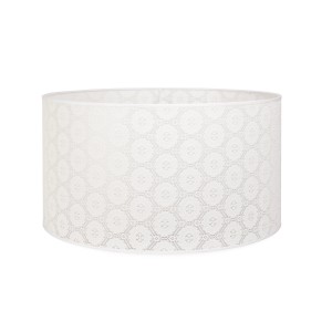 Elegante paralume bianco t.b.t. con motivo delicato per luce d'atmosfera.