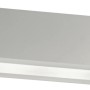 Applique rettangolare moderna bianca con luce integrata.