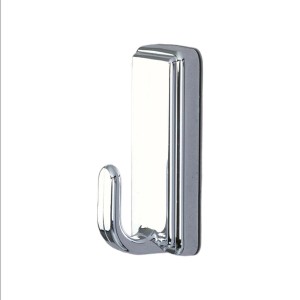 Gancio autoadesivo cromato per bagno e cucina.
